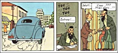 Dans la version 1950 de l'"Au Pays de l'Or Noir", Tintin est enlevé par erreur... Quelle est la véritable dernière case de cette bande ?
