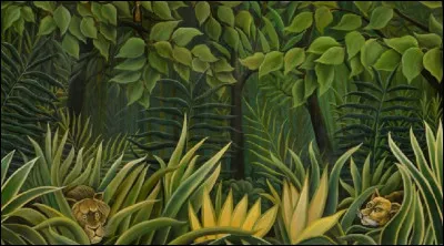 Qui est l'auteur de ce tableau, intitulé ''Deux lions à l'affût dans la jungle'' ?