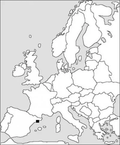 Quelle est la ville correspondant au carr noir ?