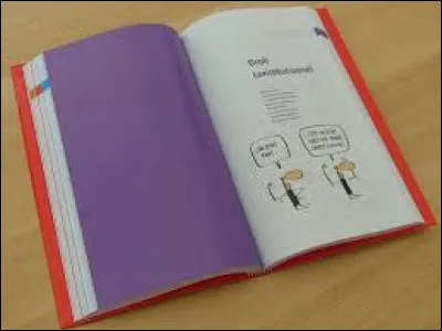 À quoi correspond la couleur "violette" sur la tranche du livre ?