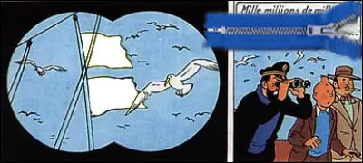 Remettez les bons pavillons et les commentaires éclairés du capitaine Haddock à leur juste place, dans "Le Temple du Soleil" !