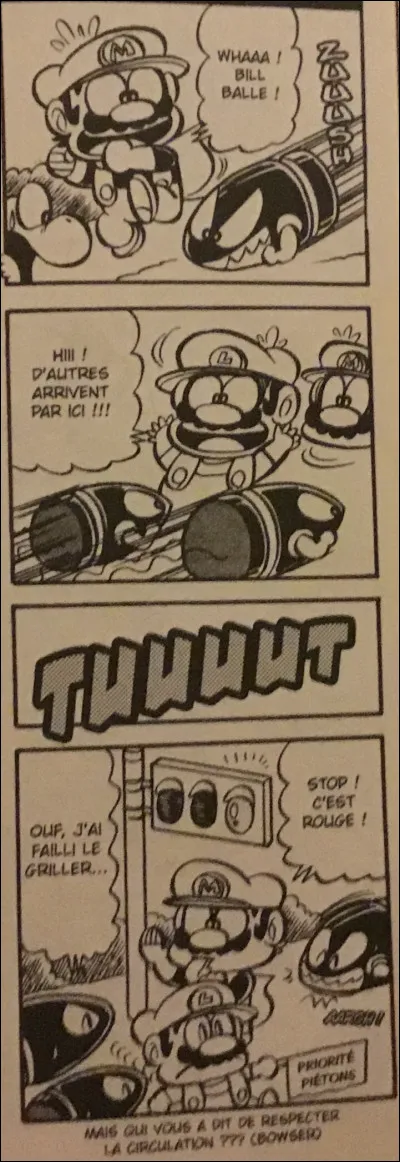 Comment s'appelle le premier comic ?
Indice : lisez la première bulle que dit Mario