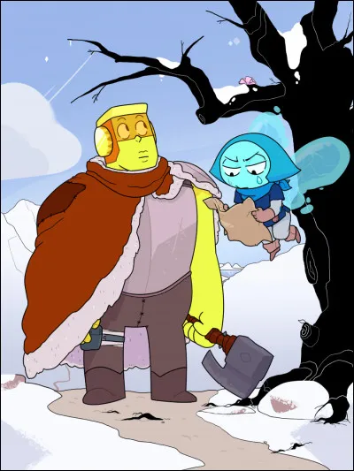 Qui est la gemme jaune à côté d'Aigue-marine ?