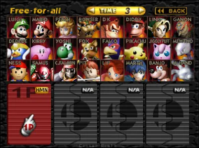Combien de personnages étaient disponibles dans Super Smash Bros ?