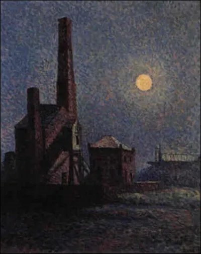 Qui a peint "Usine au clair de lune" ?