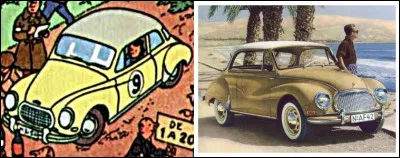 En commençant par le bas à gauche, quelle est la marque - germanique - de la n°9, proche de la 2 CV des Dupondt ? Et comment est-elle surnommée ?