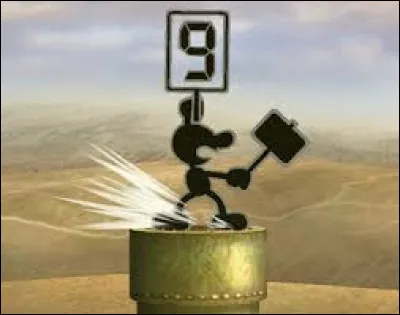 Combien de pourcentages inflige le "9" de Game & Watch sur SSB Ultimate ?