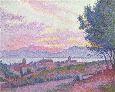 Qui a réalisé l'oeuvre pointilliste "Vue de Saint-Tropez" ?