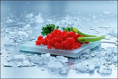 Le caviar rouge est fait à partir d'œufs de saumon.