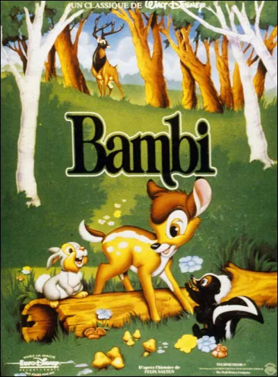 Dans le Disney "Bambi", qui est le personnage qui dit " Pour commencer, vous avez des jambes qui se jouent des castagnettes" ?