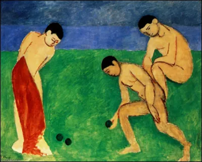 Qui est l'auteur de ce tableau ''Les Joueurs de boules'' ?