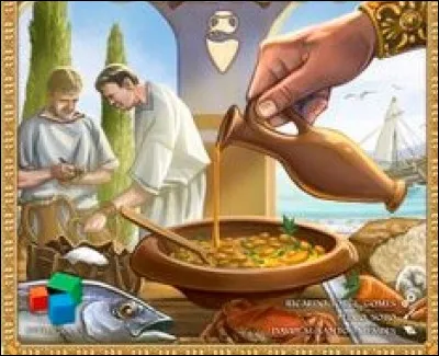 Quel est ce condiment liquide utilisé régulièrement par les Romains dans leur cuisine ?