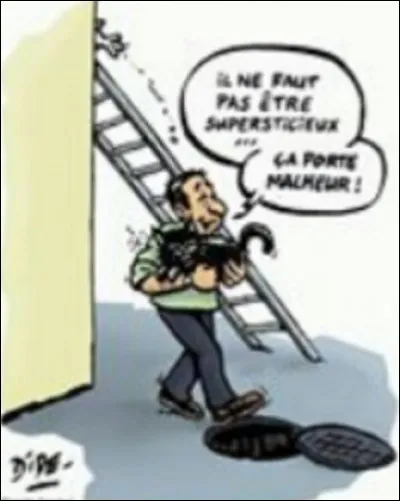 Pourquoi dit-on que passer sous une &eacute;chelle porte malheur ?