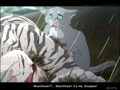 Après la bataille contre ce clan, qui, dans la famille de Nuage Bleu et Nuage de Neige, meurt ?