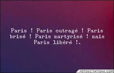 Qui a prononcé cette célèbre citation ?