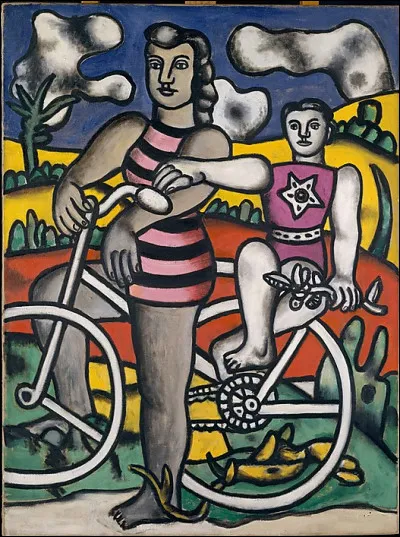 Qui est le peintre des "Bicyclettes" ?
