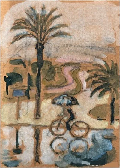 De qui est l'uvre "La Bicyclette sous la pluie" ?