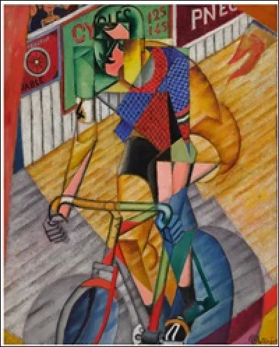 Qui a représenté "Le Cycliste au vélodrome d'hiver" ?