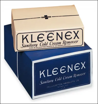 Qu'a lancé aux États-Unis la société Kleenex en 1924 ?