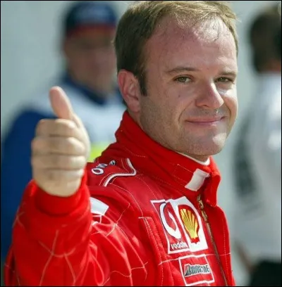 Ce pilote automobile brésilien, vainqueur de onze grands prix et deux fois vice champion du monde, avec Ferrari, en 2002 et 2004, c'est ... Barrichello.