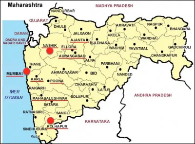 Quelle est la capitale de l'État du Maharashtra, ville la plus peuplée de l'Inde, également connue sous son ancien nom de Bombay ?