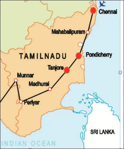 Quelle est la capitale de l'État du Tamil Nadu, ville également connue sous son ancien nom de Madras ?