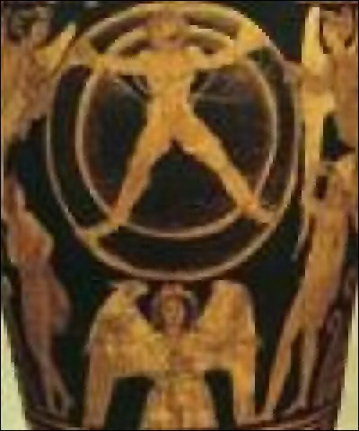 Ixion - Pour son supplice, sur quoi était-il attaché ?