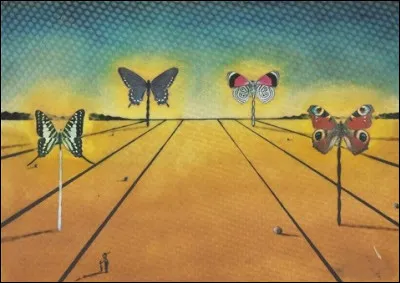 Qui est le peintre de ce "Paysage aux papillons" ?