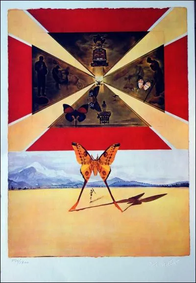 À qui est cette toile sur laquelle un papillon trône au premier plan ?