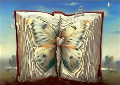 À qui appartient "Papillon mère dans un livre" ?