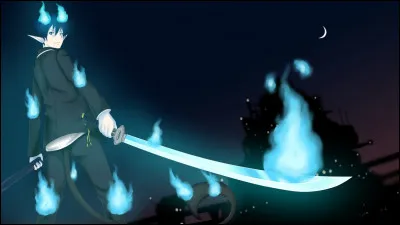 Avez-vous déjà vu des flammes bleues ? 
Eh bien ! Dans Blue Exorcist oui !
Comment appelle-t-on le sabre démoniaque renfermant le coeur de démon de Rin ?