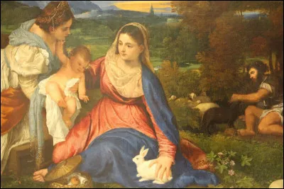 Que ne voit-on pas sur ce tableau peint par Titien 1525 ?