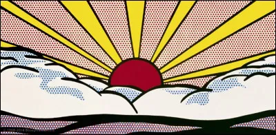 Quel artiste du mouvement pop art américain est l'auteur de ce tableau ''Lever de soleil'' ?