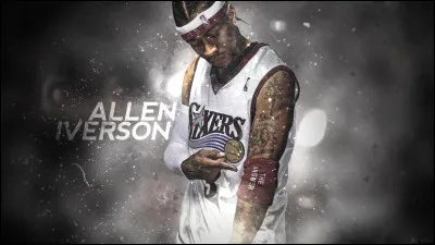Allen Iverson, le basketteur NBA de Philadelphie des 76ers est ...