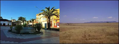 Changement de décor à La Haba (E) : ils ont quand même dallé la place qui était, il y a peu encore, en terre battue ! Nous sommes dans une ancienne province romaine, celle de ... (Choisissez !)