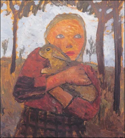 Qui a peint "Fille avec lapin" ?