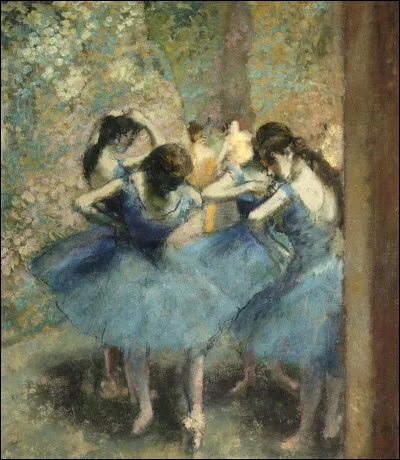 Quel peintre est l'auteur du tableau "Les danseuses bleues" ?