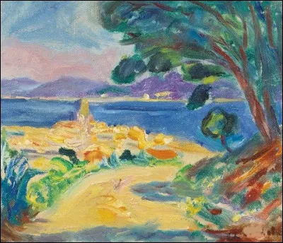 À qui appartient la toile intitulée "Le Clocher de Saint-Tropez vu de la Citadelle" ?