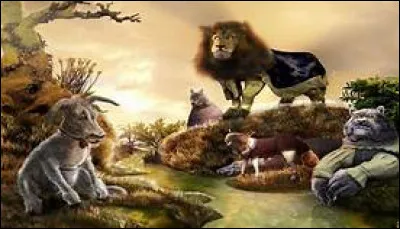 Quel animal tient la réunion dans "Les Animaux malades de la peste" ?