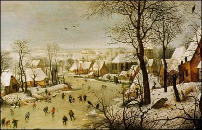 Qui a peint "Paysage d'hiver avec patineurs" ?