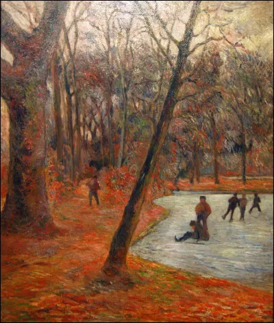 Qui a peint "Patineurs dans les jardins de Fredericksberg" ?