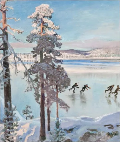 Qui a peint "Paysage d'hiver avec patineurs" ?