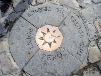 Où est situé le point zéro des routes de France à Paris ?