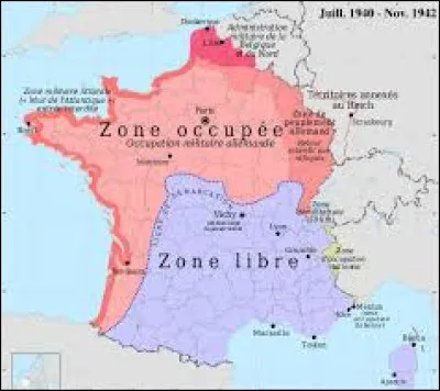 Où se situait la capitale de la France lorsqu'elle fut prise par les Allemands ?