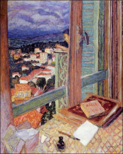 Le peintre, auteur de ce tableau "la fenêtre", peint en 1925, c'est ... Bonnard.