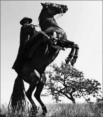 Quel est le nom de son cheval noir ?