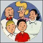 Comment s'appelle la tante de Bob et Bobette (sur la photo :  l'arrire plan, au milieu) ?