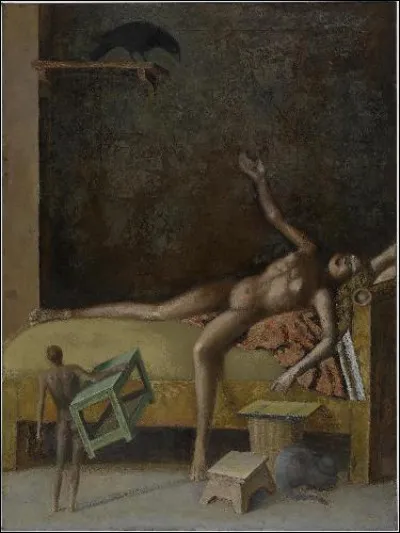 Qui a peint " Grande composition au corbeau" ?