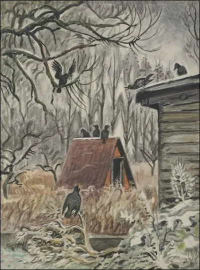 Qui a peint " Corbeaux au crépuscule" ?