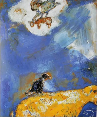 Quel peintre a illustré la fable de La Fontaine "Le corbeau voulant imiter l'aigle" ?